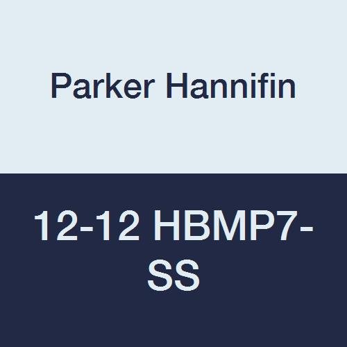 Parker Hannifin 12-12 HBMP7-SS MPI MPI Aço inoxidável MPI Union Connector Tubo Meting, tubo de pressão média de 3/4 de pressão média x 3/4 de pressão invertida