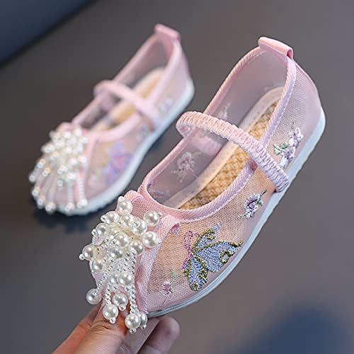 Meninas de candidato bordado de baixo para garotas sapatos de fantasia de moda Performance Crianças Sapatos de princesa Crianças
