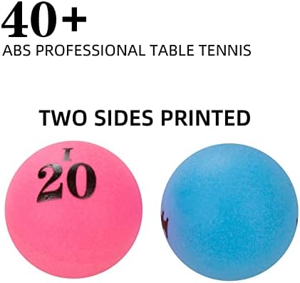 A grande bola de bingo digital é impressa em ambos os lados da bola de tênis de mesa profissional de 1,57 polegadas de cor ABS,
