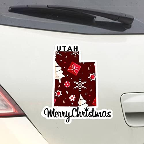 Adesivos de natal de estado de utah