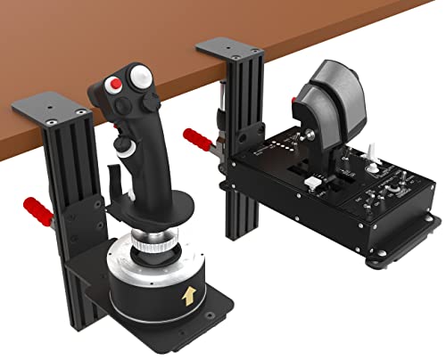 Montagens de mesa de pacote Hikig 2 para o voo sim joystick, acelerador, sistemas hot fouts compatíveis com o mestre de transbordamento