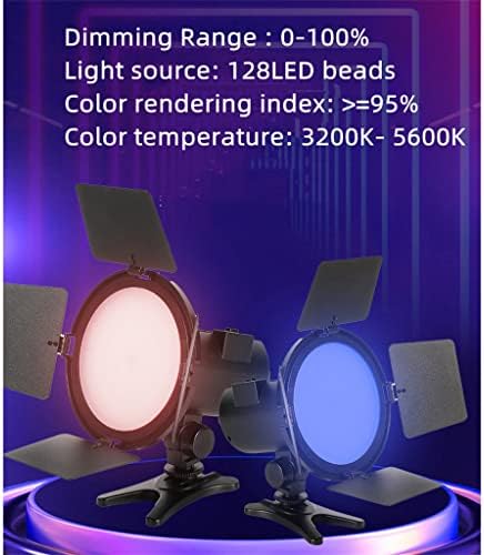 N/A RGB LED Video Light Studio Fotografia Luzes Vídeo Anel de luz RGB Câmera de suporte leve Painel de fotografia Lâmpada Luz