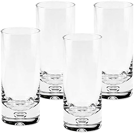 Glasses de bola de badash Galaxy Crystal Highball-Conjunto de 4 peças de 13 onças de coquetéis altos e bebidas mixadas