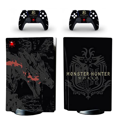 Game Monster Astella Armis Hunter PS4 ou Ps5 Skin Skinper para PlayStation 4 ou 5 Console e 2 controladores Decals Vinil V15415