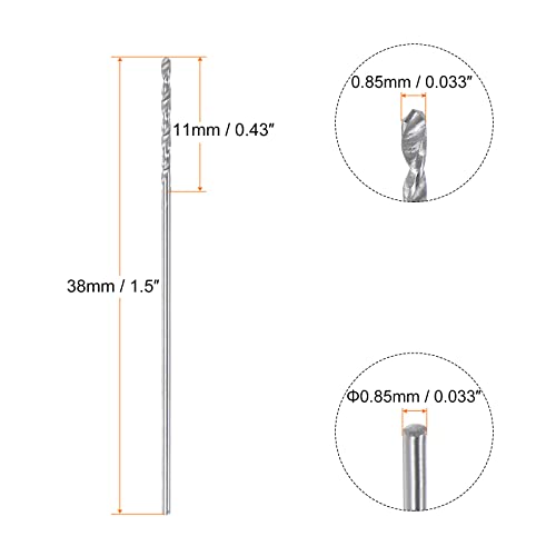 Bit de broca de carboneto sólido de Harfington 0,9mm C3/K10 Tungstênio Carboneto Precisão Mini Micro reta Twist Drill