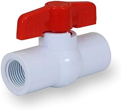 Válvula de válvula de linha média PVC Ball Válvula de esfera vermelha Tapa de água T ROME