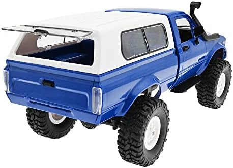 The Perseids RC Rock Crashler 1/16 Caminhões de captação azul com luzes LED 2,4 GHz 4x4 Offroad RC Semi Caminhão All Carro Terrain Car, RC RC RC Crawler Remote Control Racing Climber Vehber Vehbers