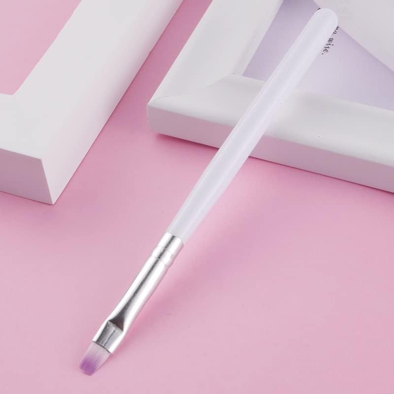 Mmllzel Gel Polish Extension Pintura de unhas Brush Brush Dicas de caneta de cabeça plana Manicure DIY Salon para decorações 10pcs