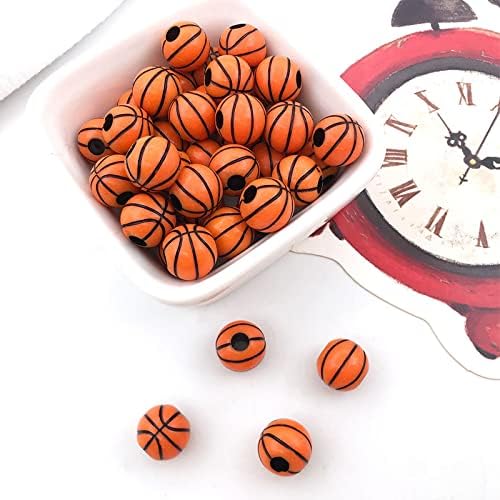 Jóias Baseball Softball Football Rodada de silicone Diy Silicone Basketball Basketball Volleyball Silicone Acessório G*347