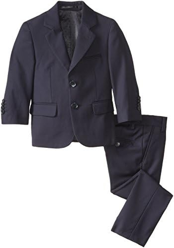 Isaac Mizrahi Black Label Little Boys 'Slim-Fit Wool 2 peças Terno sólido