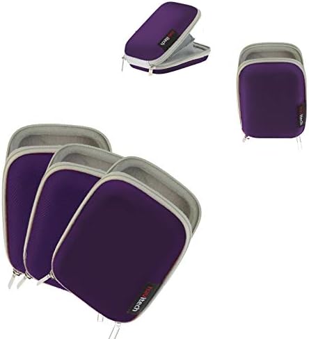 Navitech Purple Water resistente à câmera Digital Digital Caso Caso Compatível com o Navitel R300GPS