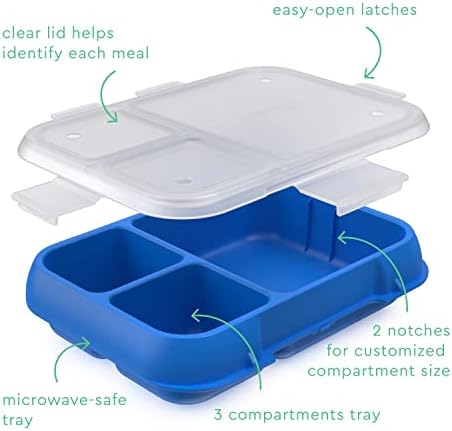 Bandeja pop bentgo® com tampa transparente-reutilizável recipiente de preparação para refeições Bento Bento, perfeito para