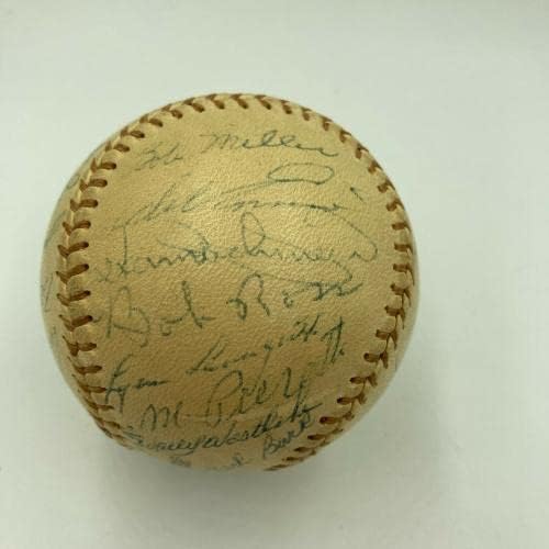 Nice 1956 Philadelphia Phillies Team assinou beisebol 25 SIGs com JSA COA - Bolalls autografados