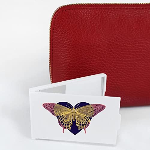 Azeeda 'Butterfly Heart' Compact / Travel / Pocket Makeup Mirror