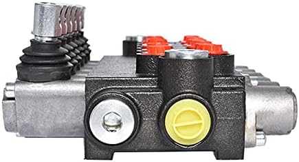 Tinvhy 6 bobo Spool Ajustável Válvula monobloco de controle hidráulico de ação dupla para carregadores de trator, 11gpm, 3600 psi