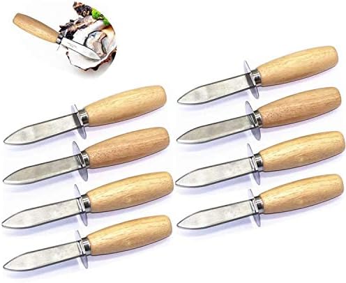 Tang Song 8pcs Oyster Knife Oyster Hastes Faca Oyster Oyster Shucker Oyster Ostra Oyster Glam Pearl Shell Shucking Faca com