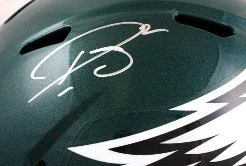 Darius Slay autografou a Philadelphia Eagles f/s capacete de velocidade -jsa w *prata - capacetes da NFL autografados