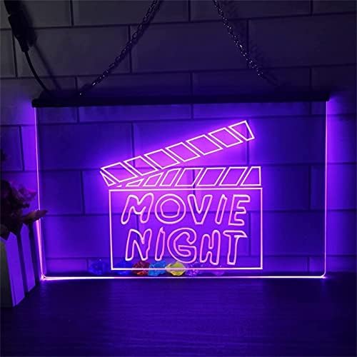 DVTEL FILME NOITE NEON NEON LED MODELAGEM LENTES LUZ LUMINAS LENTAS SIGNA PAINEL DE ACRYLIC Luz decorativa de neon, 60x40cm Hotel Restaurant Bar Coffee Shop