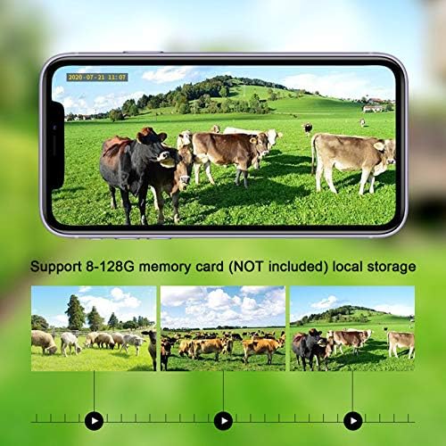 Alremo Huangxing - Sistema de Vigilância, Câmera de Dome, 8w 1080p para canteiros de obras Fazendas de fazendas de criação de fazendas de quintal entradas de casa