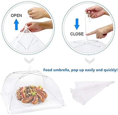 Definir capa de tenda de piquenique 4 guarda -chuva -alimentos -up alimentos cúpula líquido grande cozinha ， Organização
