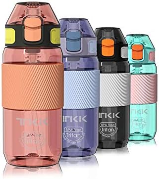 Valueder Water Bottle with Salraw for School Kids Boys 16oz BPA Free Tritan Leak Proof com Handle Bottle Bottle for Sports Cycling