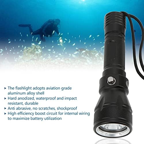 Lanterna subaquática, a lanterna de mergulho resistente ao impacto A24 à prova d'água para natação