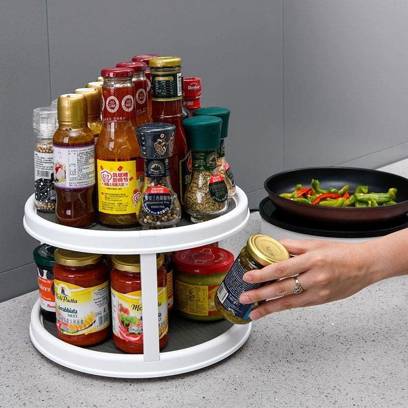 Spice Rack Securente Titular Rotatable Kitchen Storage Storage BO PARA ANOMIRA DE CONUTAÇÃO GRANHOS DE GARRAÇÃO DO