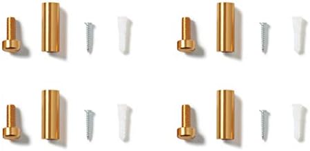 Wexel Art Mounts padrão de parede padrão de 1,5 polegadas para armações flutuantes de acrílico de grau de arte de Wexel, ouro -