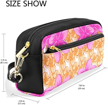 Top Carpenter Plumeria Flower Let Case Bolsa para Escola Office de Maquiagem 1.7x0.75x0.5in