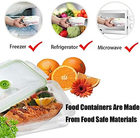 Avavofo Bento Lancheira 3pcs Caixa de armazenamento de alimentos de plástico conjunto geladeira