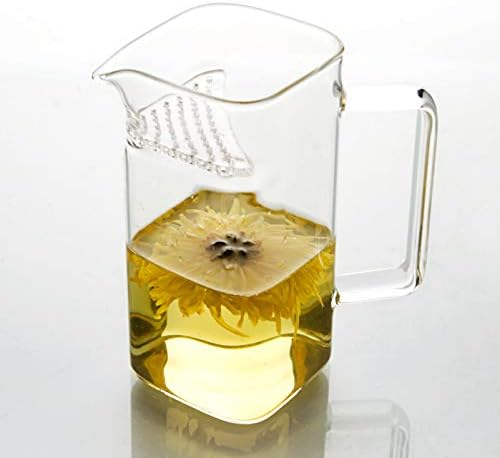 Prettyard Horter de vidro Kungfu caneca de vidro resistente ao calor com filtro interno, apropriado. 360ml)