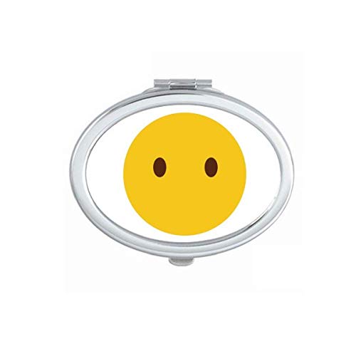 Olhos Amarelo Cute Choque Online Face Cartoon Espelho Portátil dobra maquiagem de mão Double lateral óculos