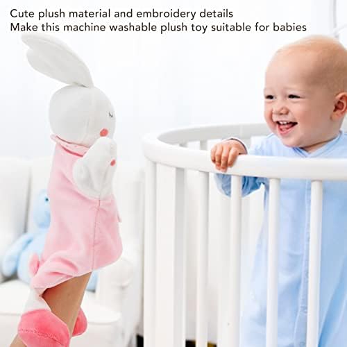 Cobertão de segurança do bebê para menino e menina, Baby Loveys Bunny Byled Animal Plain com mordinha macia para bebês unissex