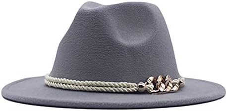 Chapéus de feltro para mulheres Western moda Ajustável Chapéus de pescadores de caminhão Chapéu elegante retro unissex Hats para todas