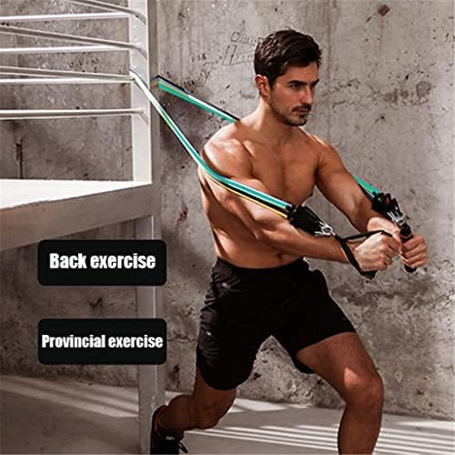 WYFDP 11 PCS/Set Men Resistance Bands Bandos de fisicultura TPE Treinamento de fitness Treinamento de fitness Yoga Pull Rope