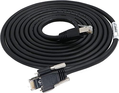 Cabos de Alvin Gige Cat 6 S/STP DRC com RJ45 Cabo de dados de parafusos de travamento RJ45 para câmeras Basler 3m | 9,84ft