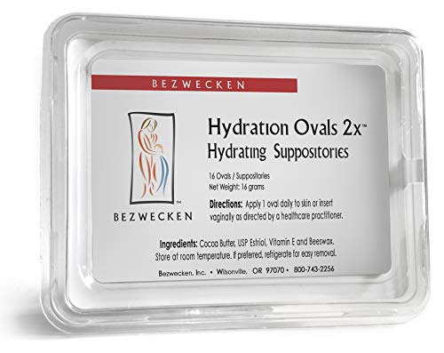 Bezwecken - ovais de hidratação 2x - 16 supositórios ovais de força extra - formulados profissionalmente para aliviar