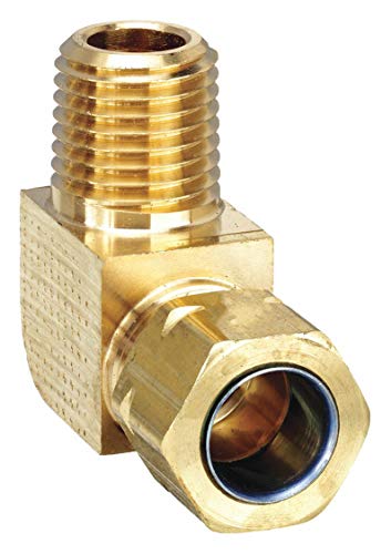 Parker L269CA-6-4 3/8 Compressão x MNPT Baixa Brass de Cíder de 90 graus Cotovelo