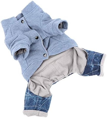Ranphy Dog de inverno macacão menina menino suéter chihuahua yorkie lã de lã de pijamas filho