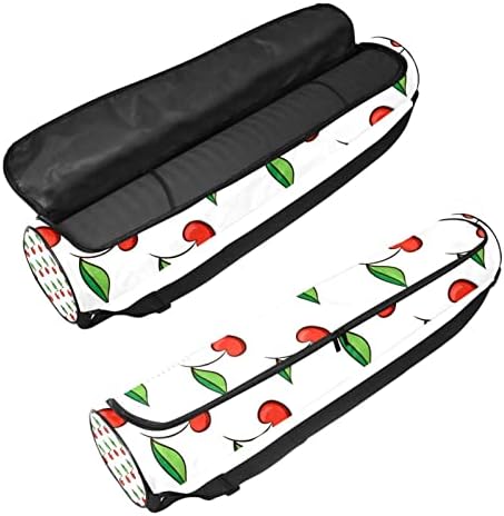 Ratgdn Yoga Mat Bag, cerejas Padrão Exercício de ioga transportadora de tape