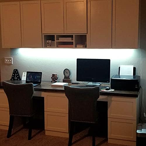 Ampper LED sob luz do gabinete, sensor de movimento USB iluminação mais escura para gabinete, armário, cozinha, guarda -roupa, contador, quarto e muito mais