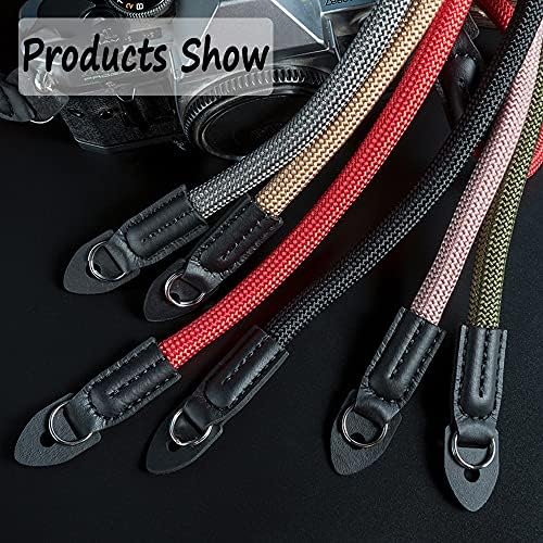 Câmera EOREFO Strap Vintage 100cm Nylon Climbing Câmera da câmera de ombro de pescoço para câmera micro única e DSLR