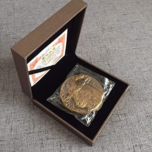 大 铜章 收藏者 协会 China Shanghai Mint 60mm Medalha de latão China Medalha de ovelha zodíaca