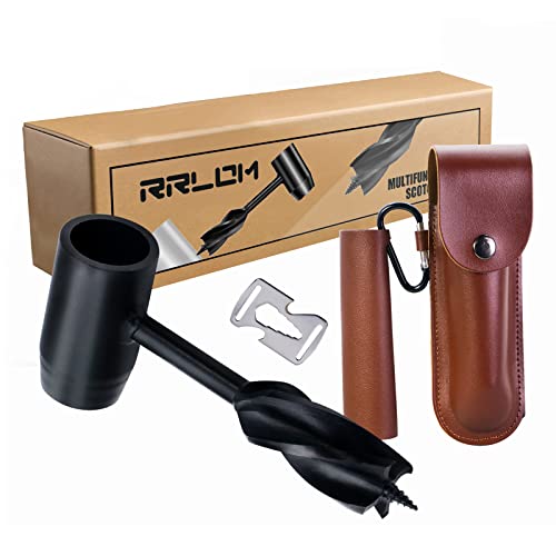 RRLOM Sobrevivência colonos Tool Bushcraft trocadilho de madeira escocesa Eye Wood Bruer, chave de troca de mão, troca manual de