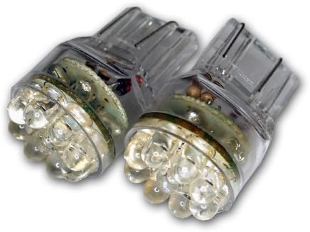 TuningPros LEDFS-T20-R15 SINAL FRONTAL BULS LED BULBS T20 CUDELA, 15 LED RED 2-PC Set