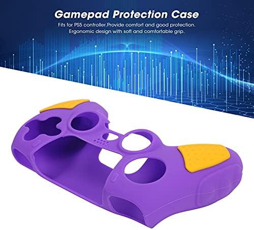 Caso de proteção de silicone Cutulamo para Ps5, L477 Caso de Proteção para Gamepad leve e durável para o controlador PS5