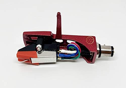 Red Headshell, Mount, cartucho e caneta, agulha elíptica para pioneiro PL-A350B, PL-61, PL-512, PL-1650, PL-630,