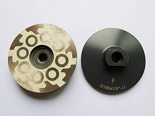 Roda de moagem de roda de xícara com resina de diamante de 4 polegadas JDK de 4 polegadas com rosca 5/8 “-11 para pedra e ladrilhos