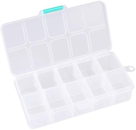 Bestoyard Brinco Organizador Caixa 3pcs caixa de grade de plástico caixas de jóias de plástico Bedring Organizador