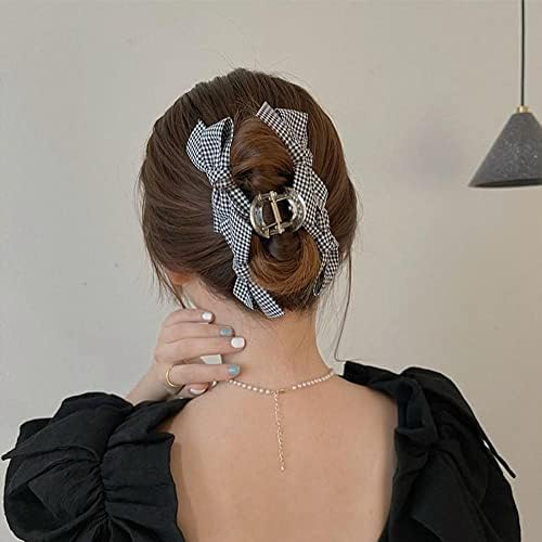 Houchu doce elegante outono inverno chapéu meninas de pano simples malha feminina acessórios para cabelos fêmeas clipe de cabelo